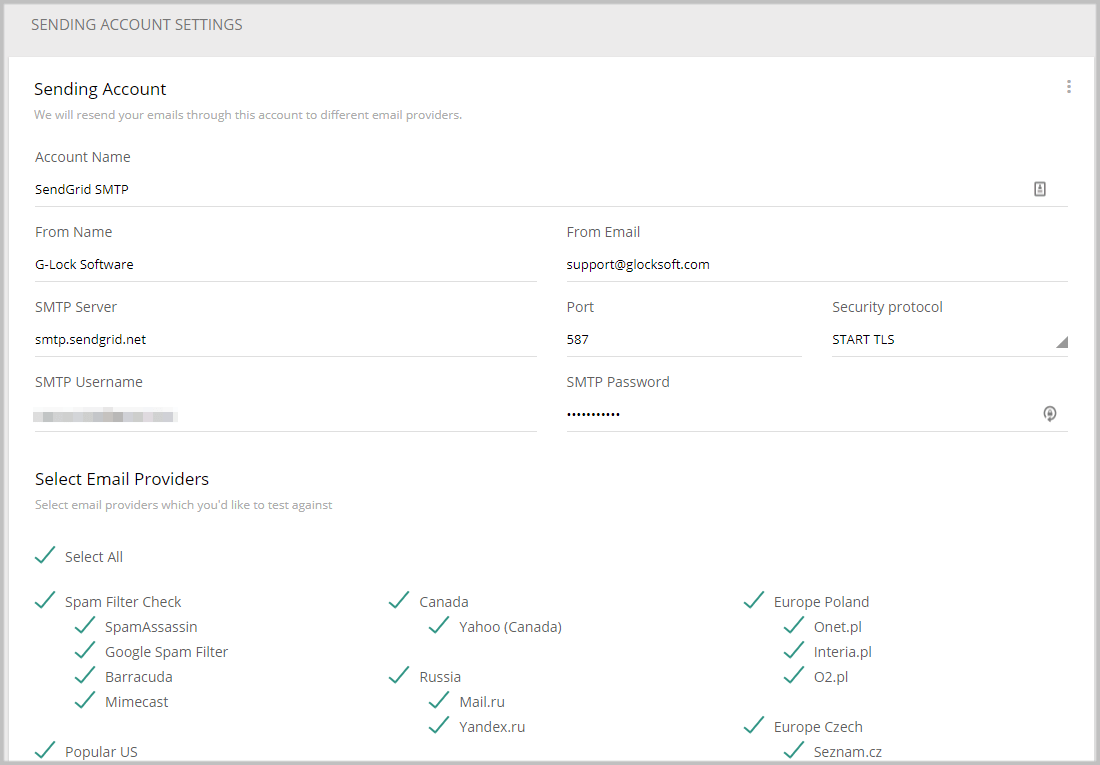 Test SendGrid email deliverability