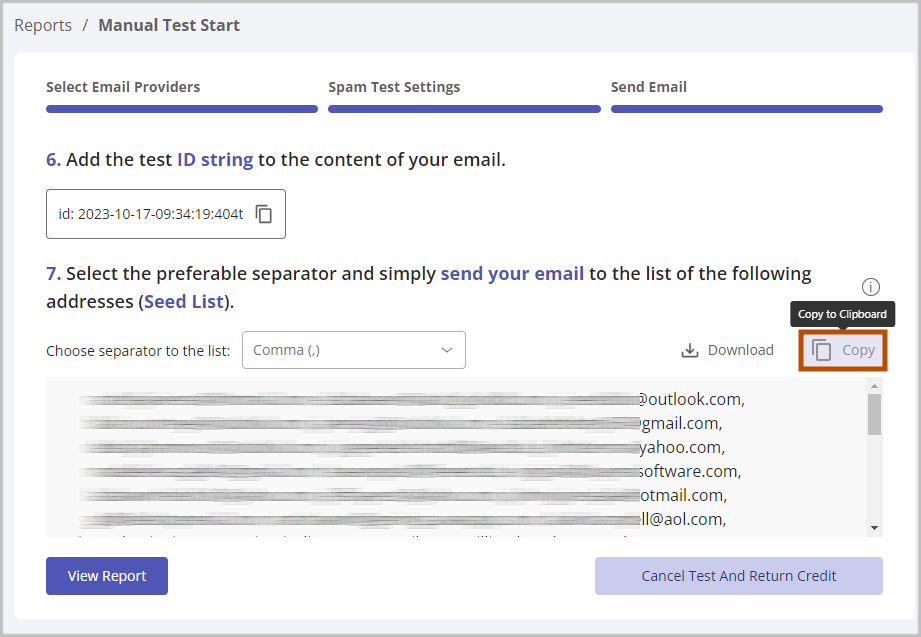 Test Inbox Deliverabulity and Spam Score of an AWeber Email Campaign