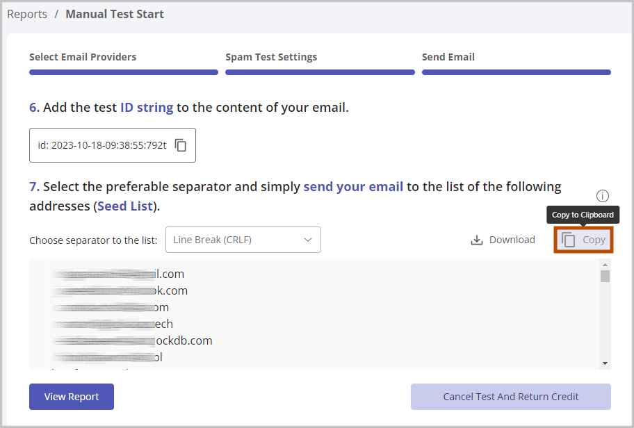 Test Inbox Email Delivery and Spam Score of a MailerLite Email Campaign
