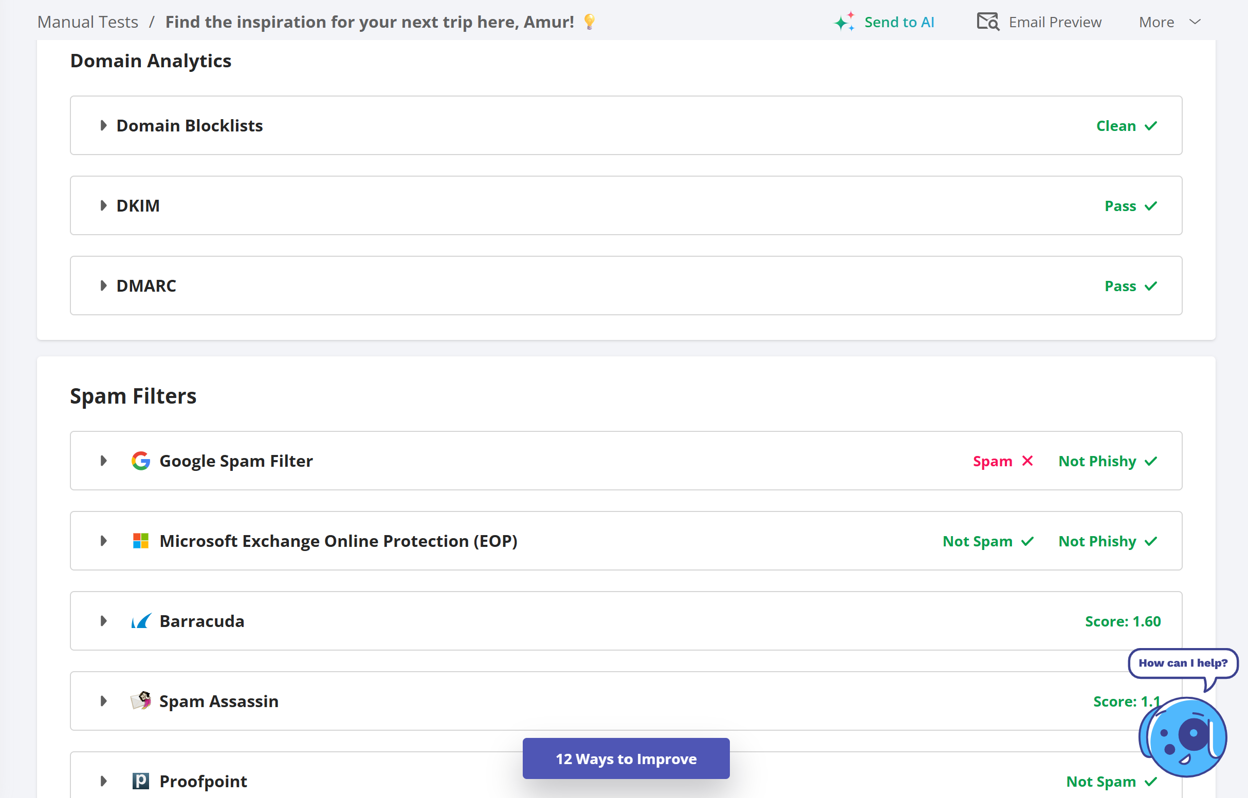 Inbox Insight Spam Test: Domain Analytics and Spam Filters